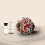 مجموعة عطر بربري تاتش مع باقة ورد أنيقة